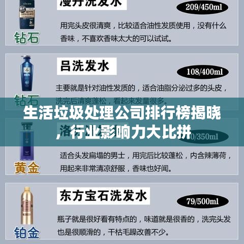 生活垃圾处理公司排行榜揭晓，行业影响力大比拼