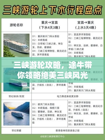 三峡游轮攻略，途牛带你领略绝美三峡风光