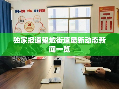 独家报道望城街道最新动态新闻一览