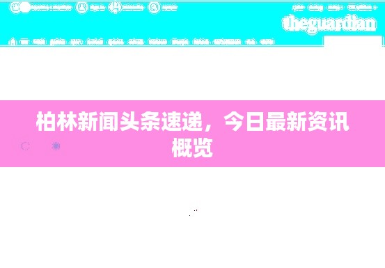 柏林新闻头条速递，今日最新资讯概览
